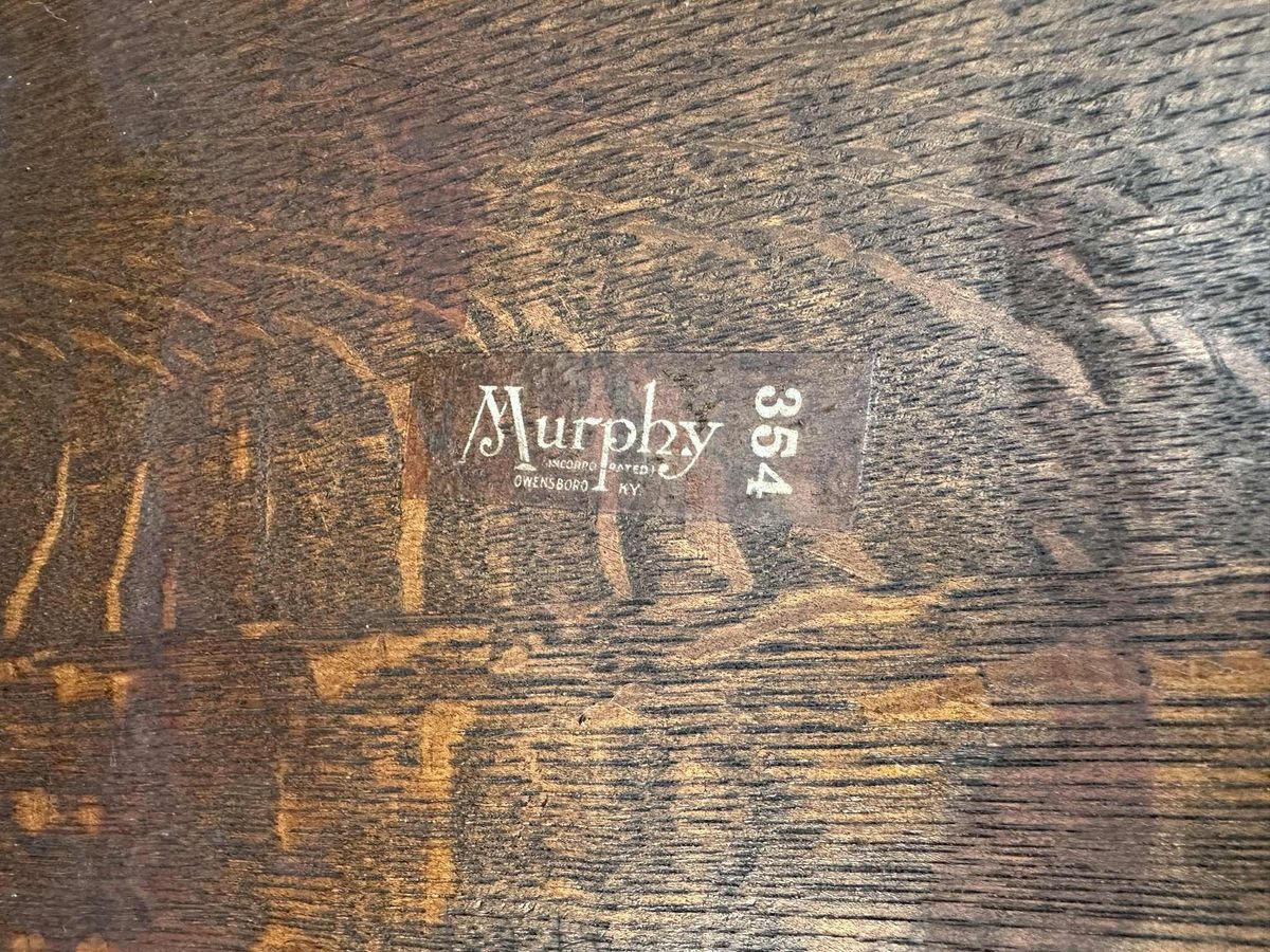Antique Quarter Sawn Oak Mission Style Dining Chairs by Murphy Chair Co. - Circa 1910 - Set of 3 - Image 7