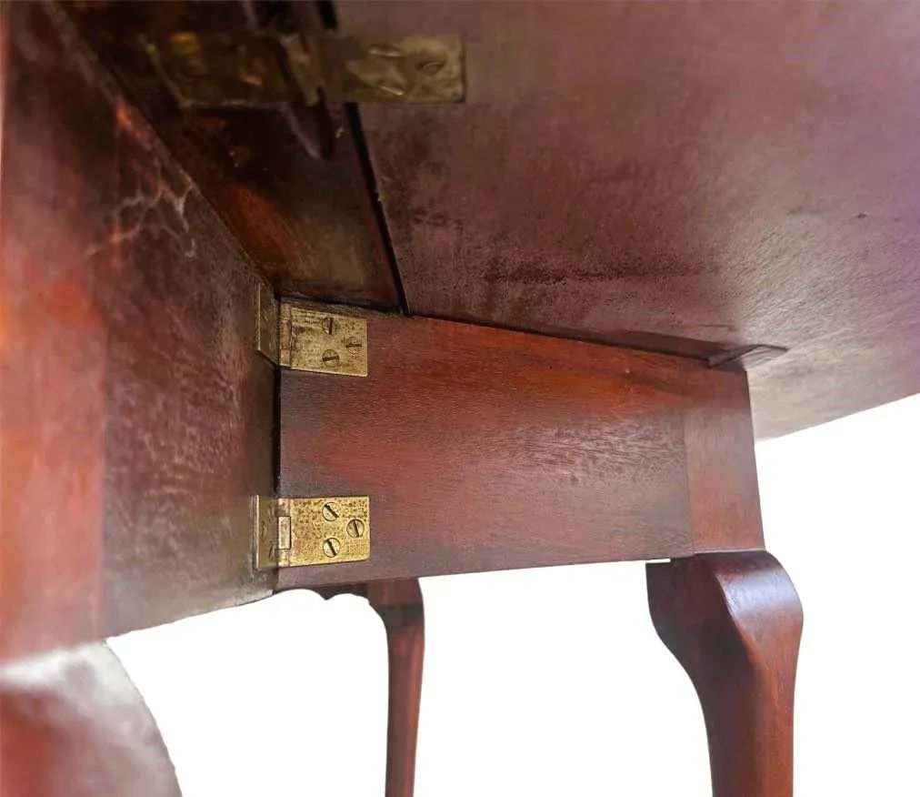 Antique English Style Mahogany Gate Leg Table - Made in Cambridge, Massachusetts Early 20th Century - Image 7
