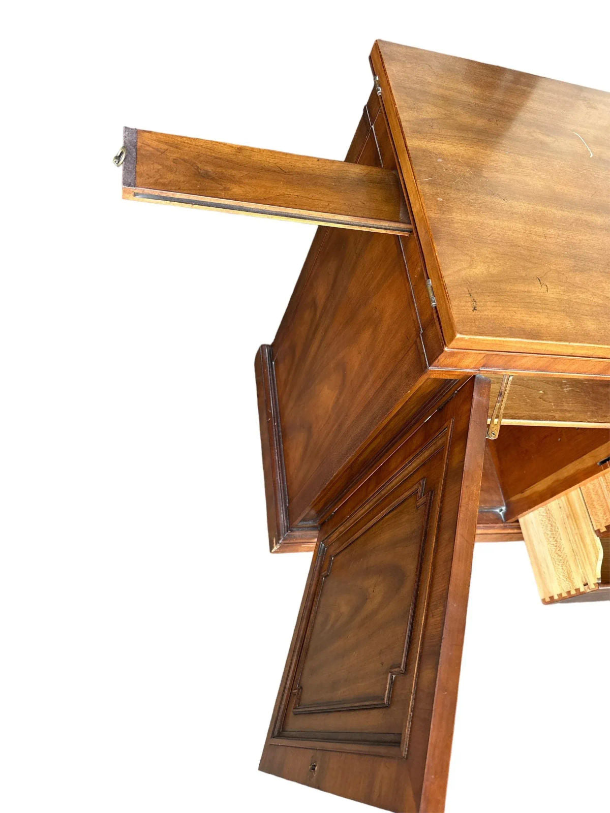 Kindel Grand Rapids 'Milano' Cherry Wood Rolling Buffet Server or Dry Bar - 1960s - Image 7