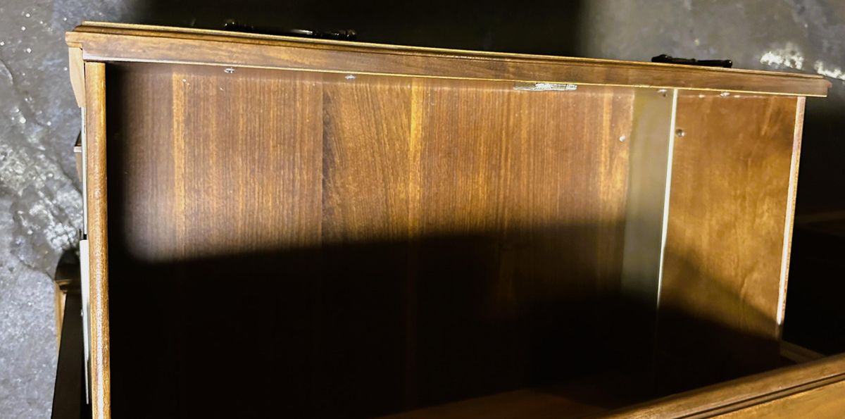 Very Large 90" Solid Walnut Executive Credenza - Vintage Late 20th Century - Image 7