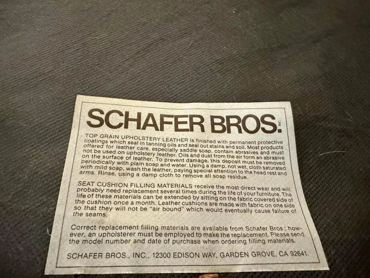 Schafer Brothers Vintage Chesterfield Style Tufted Leather Arm Chair - Mid 20th Century - Image 7