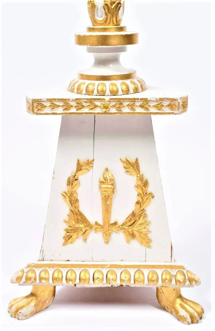 Early 20th Century Hollywood Regency Accent - a Neoclassical Style Torchiere Pedestal From Europe - Image 7