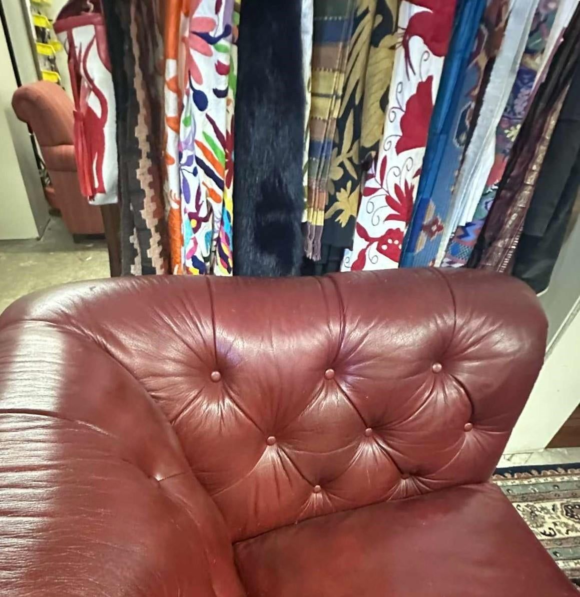 Leather Chesterfield 'Westchester' 89" Sofa Made in North Carolina by Lexington Furniture in 2020 - Image 7