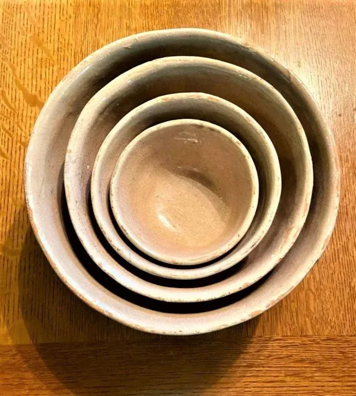 1950s Vintage Mexican Glazed Earthenware Serving Bowls - 4 Pieces - Image 7