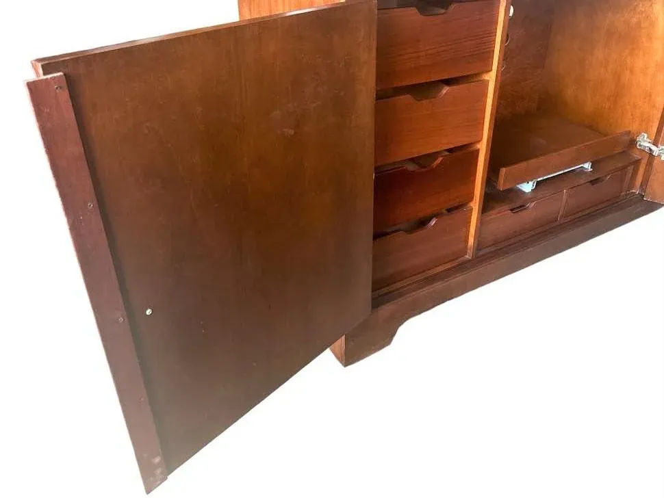 Late 20th Century Cherry Wood 72" Georgian Credenza 'Made Expressly for the Ritz-Carlton Hotel' - Image 7