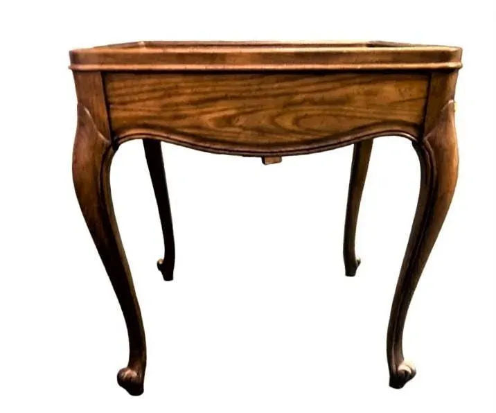 Baker Furniture Company French Country Louis XV Oak Side Table - Image 7