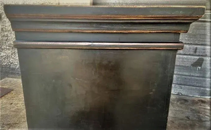 Late 20th Century Large 80" Wide Mexican Wooden Display Cabinet - Image 7