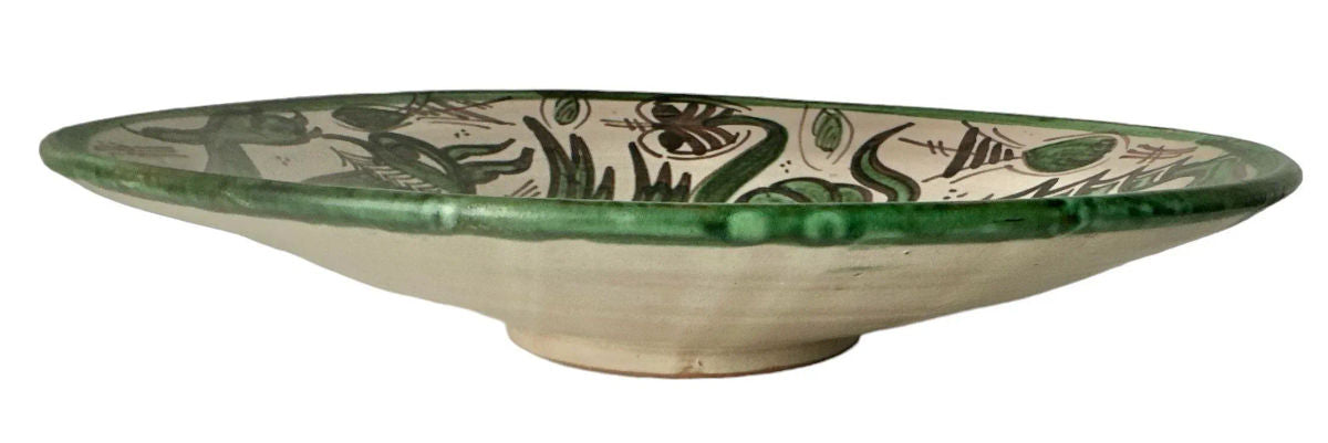 Domingo Punter Griffon Design 13” Ceramic Plate From Teruel in Aragon— Mid 20th Century - Image 7