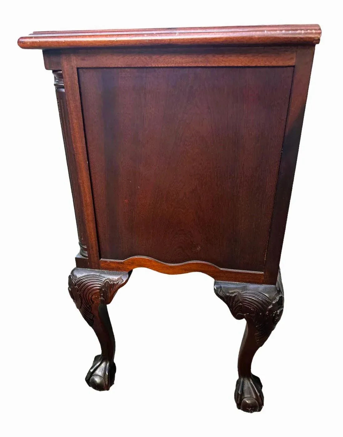 Solid Mahogany Carved Philadelphia Chippendale Lowboy - Vintage Late 20th Century - Image 7