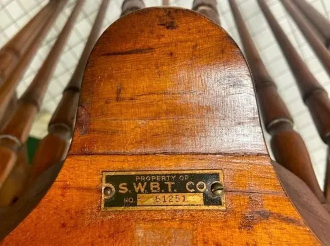 Stickley Brothers Signed Antique Maple Windsor Chair With Seat and Back Cushions - Grand Rapids - 1920s - Image 8