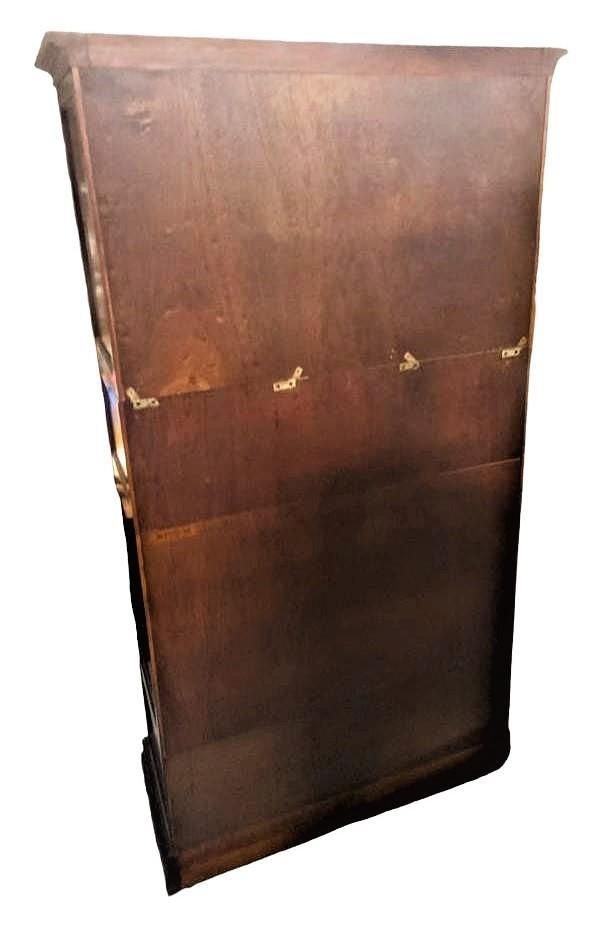 Baker Furniture Cherry Wood Armoire With Tooled Leather Drop Down Desk - Late 20th Century - Image 8