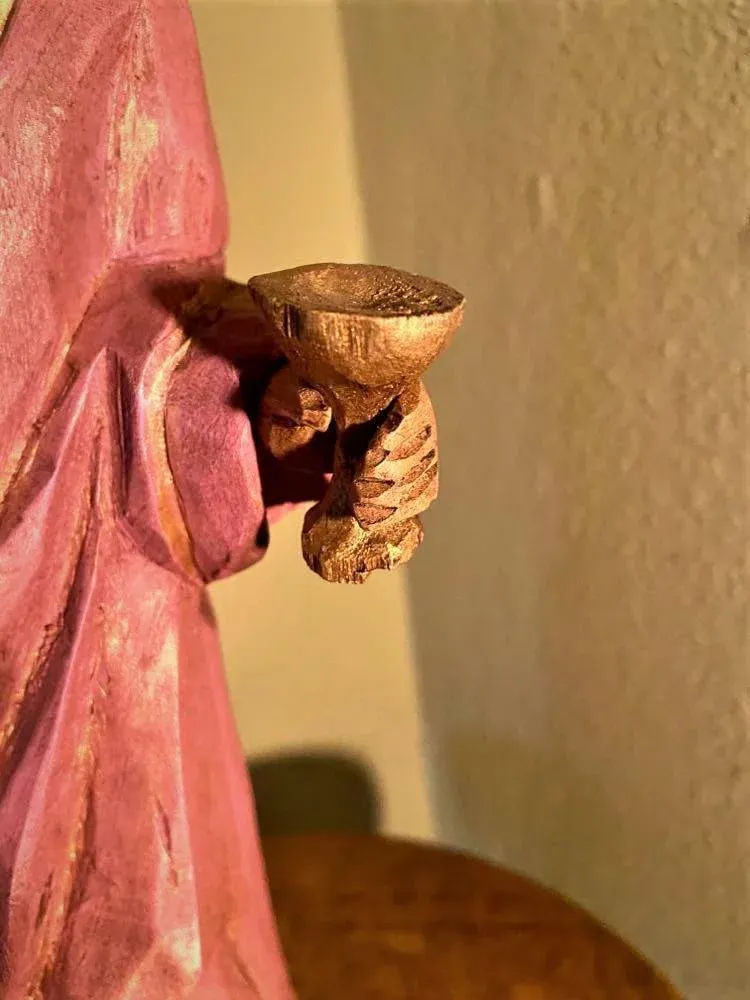 Large Mexican Santo Image of Santa Barbara by Jorge Morales Europa - Early 21st Century - Image 8