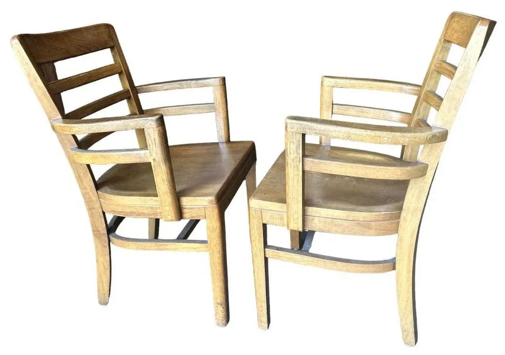 Boling Chair Company Walnut Mid 20th Century Office Chairs - a Pair - Image 8