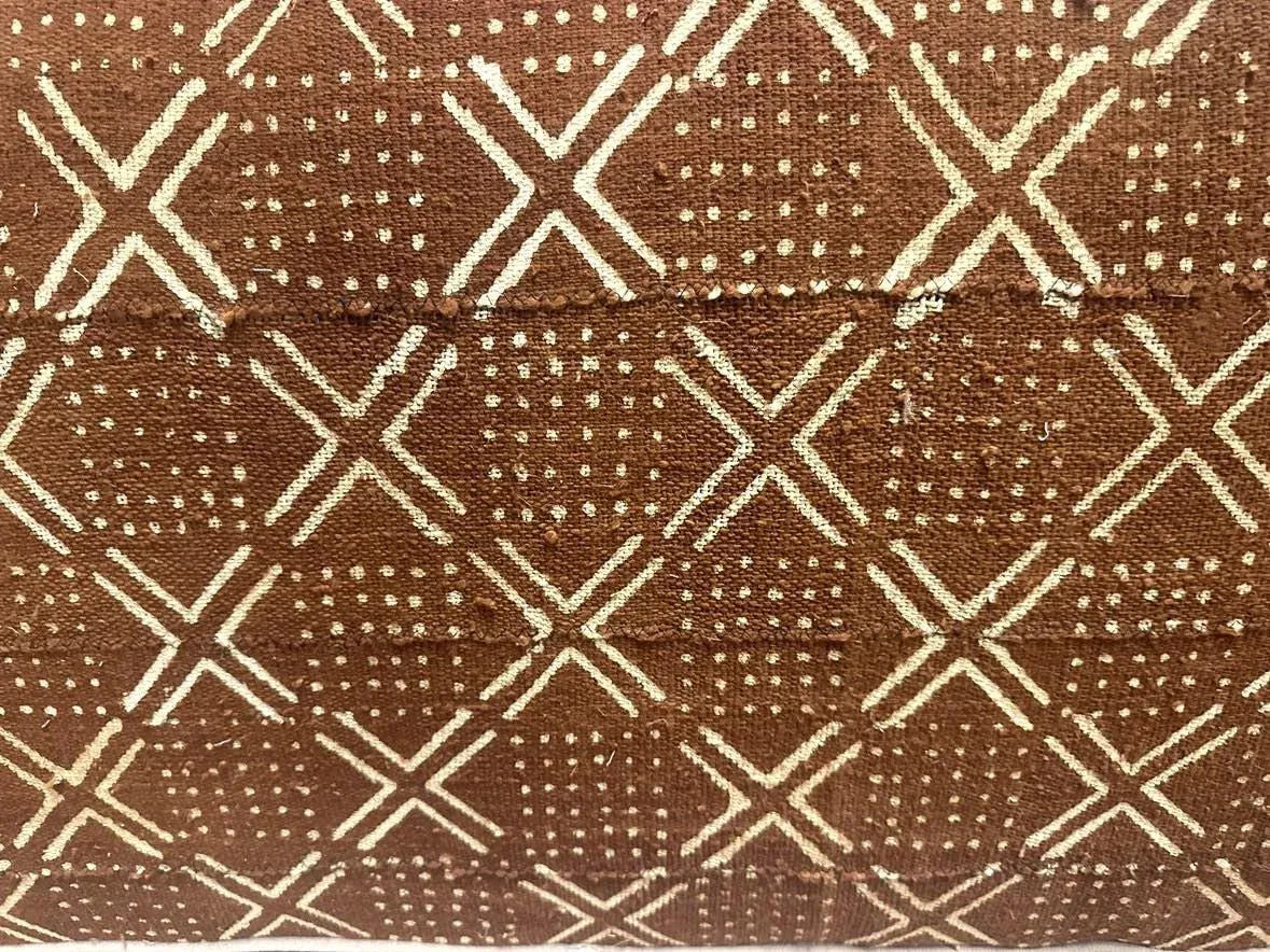 Romweber Viking Oak Sofa With Two Chairs - Upholstered With Artisanal African Textile and Leather - Vintage Mid 20th Century - Image 8
