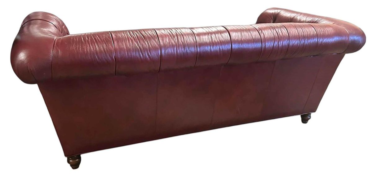 Leather Chesterfield 'Westchester' 89" Sofa Made in North Carolina by Lexington Furniture in 2020 - Image 8
