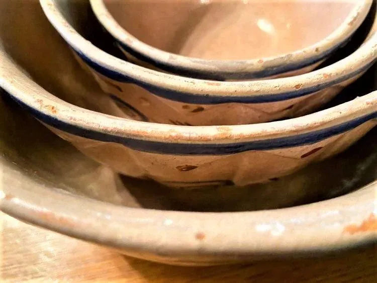 1950s Vintage Mexican Glazed Earthenware Serving Bowls - 4 Pieces - Image 8