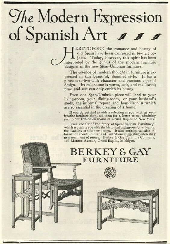 Antique Berkey & Gay Grand Rapids 'Span-Umbrian' Walnut, Burlwood and Polychrome Cabinet - Circa 1917 - Image 8