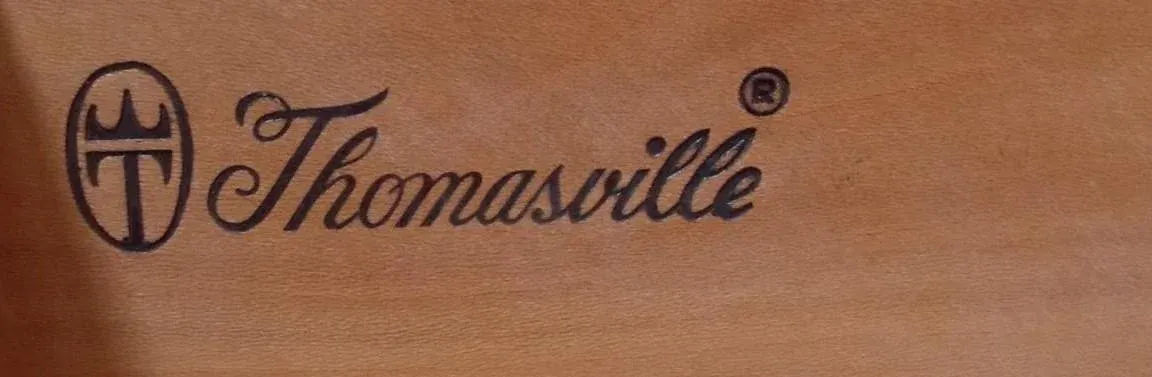 Thomasville French Country Oak Nightstands or Side Tables - Vintage Circa 1970s - Image 8