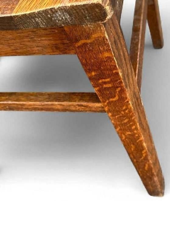 Antique Quarter Sawn Oak Mission Style Dining Chairs by Murphy Chair Co. - Circa 1910 - Set of 3 - Image 8