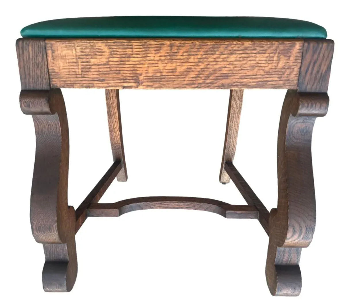 Antique Oak Hacienda Style Chairs - Set of 4 - Image 8
