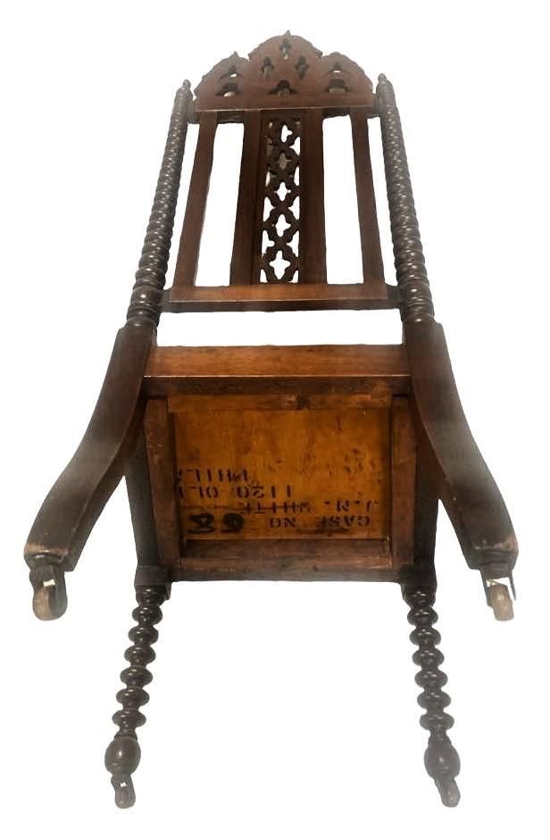 Late 19th Century Mahogany Gothic Revival Accent Chairs - a Pair - Image 8