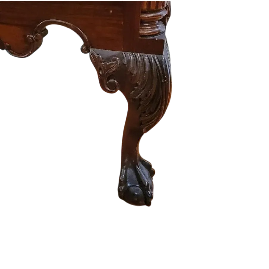 Late 20th Century Ornate Mahogany Chippendale Highboy by Georgian Furnishings Company of New Orleans - Image 8