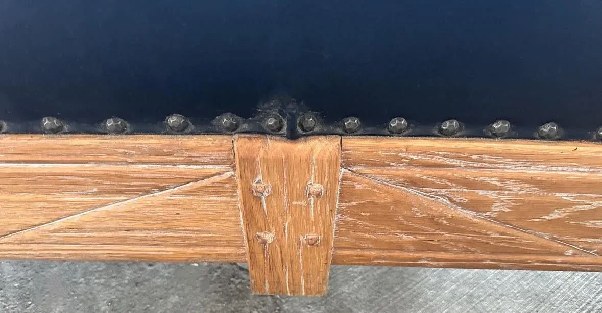 A. Brandt Ranch Oak Monumental 102" Sofa - Vintage Mid 20th Century - Image 8