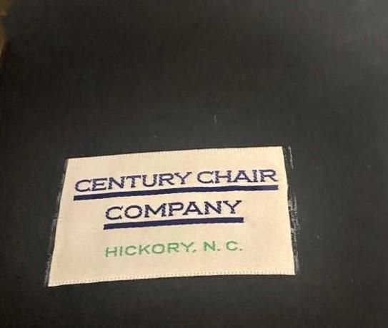 Vintage Leather Club Chair or Desk Chair by Century Furniture of Hickory - Image 8