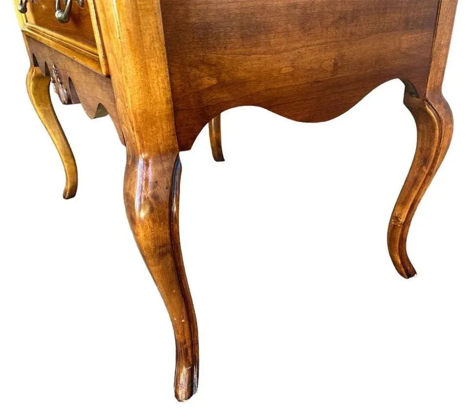 Solid Cherry Armoire With Dome Top and Cabriole Legs by Lexington - Vintage Circa 1980s - Image 8
