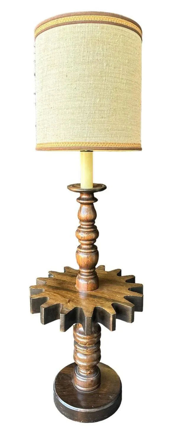 ‘Old Tavern’ Ethan Allen Cog Wheel Design Floor Lamp - Vintage 1970s - Image 8