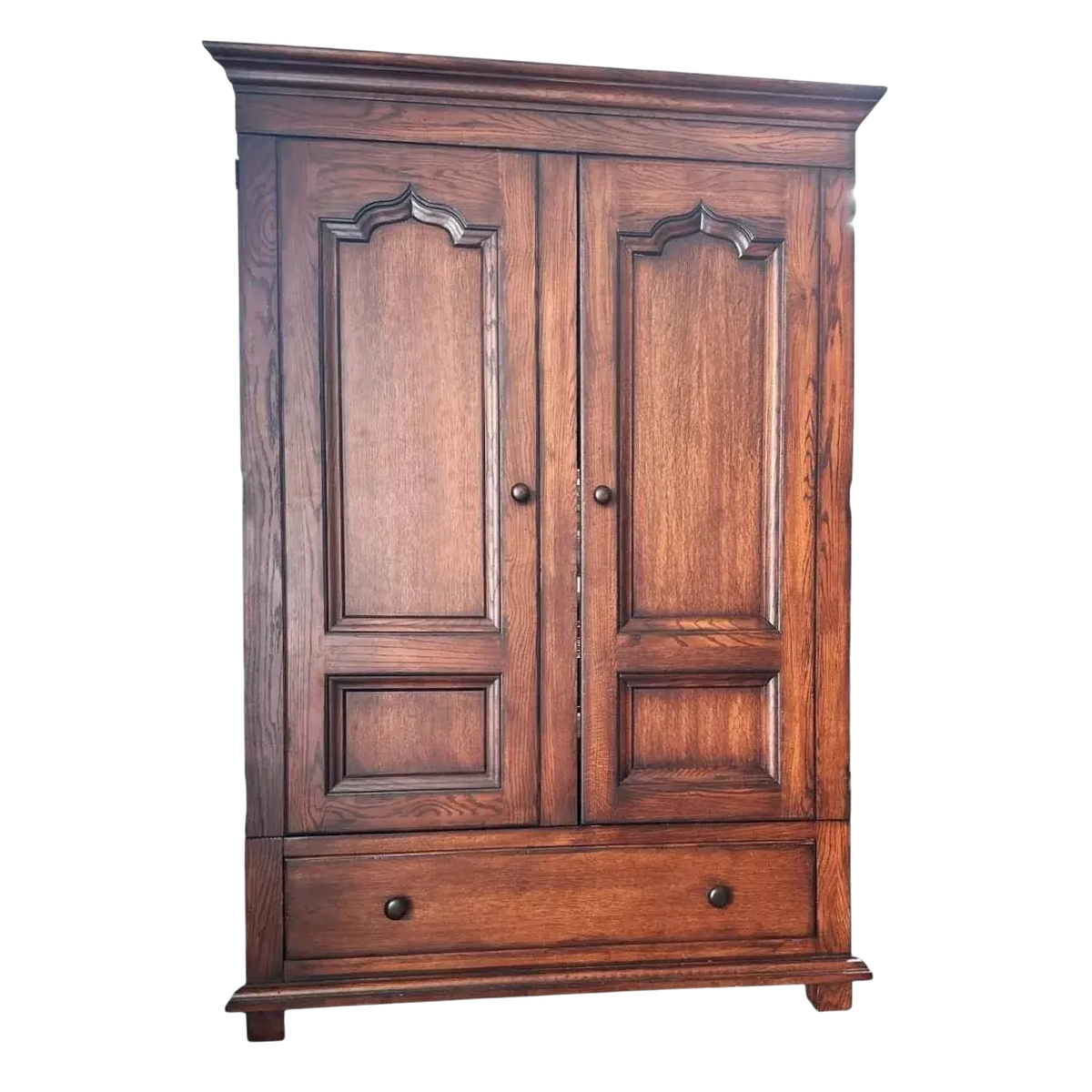 Romweber Vintage Oak Armoire - Late 20th Century - Image 9