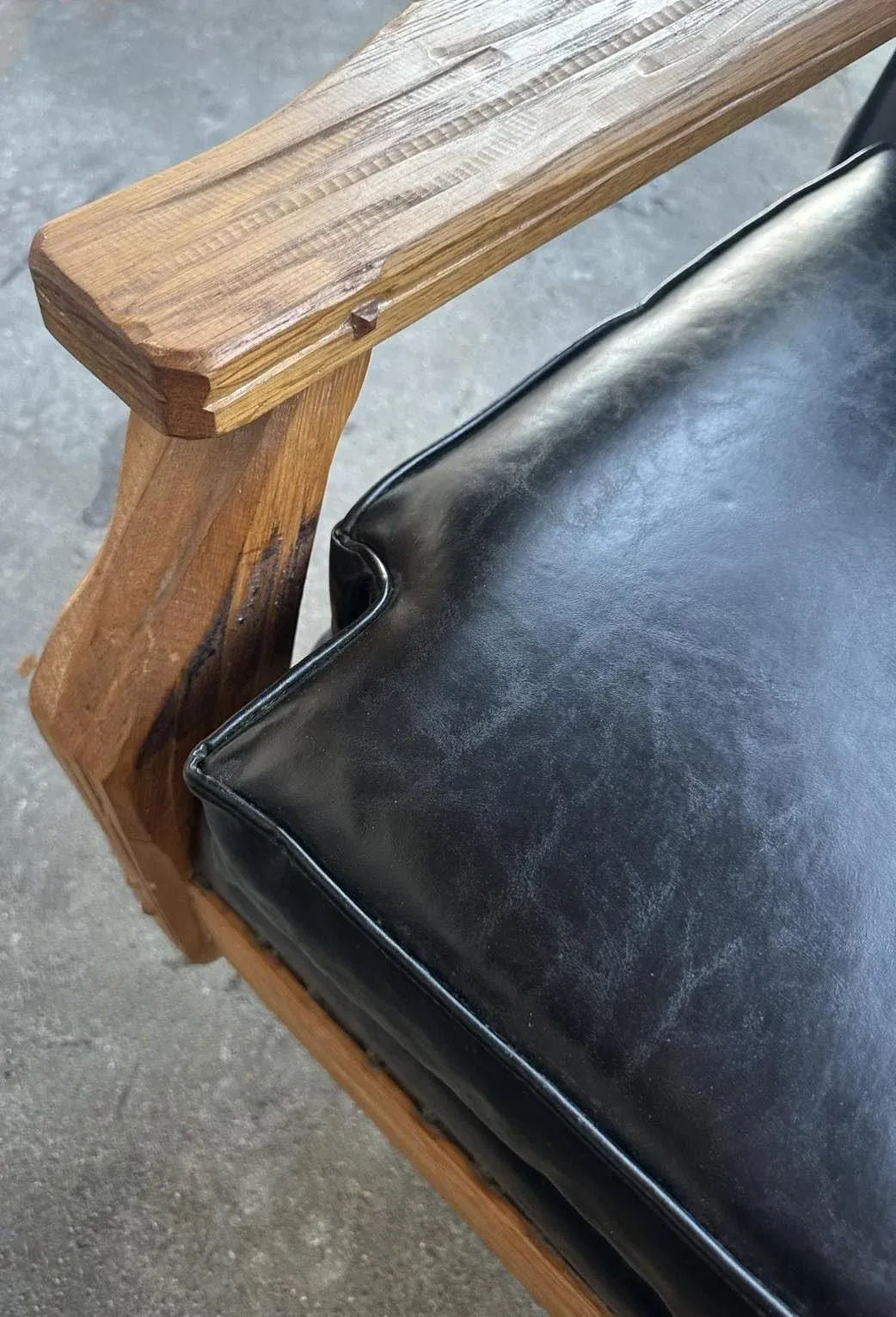 A. Brandt Ranch Oak Monumental 102" Sofa - Vintage Mid 20th Century - Image 9