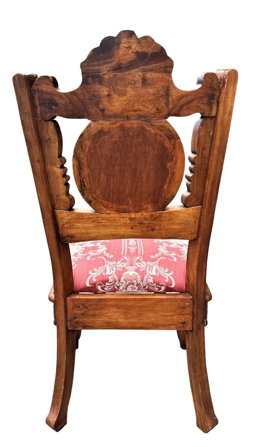 Spanish Baroque Style Heavily Carved Desk and Chair Set With Marble Inserts - Circa 1990 - Image 9