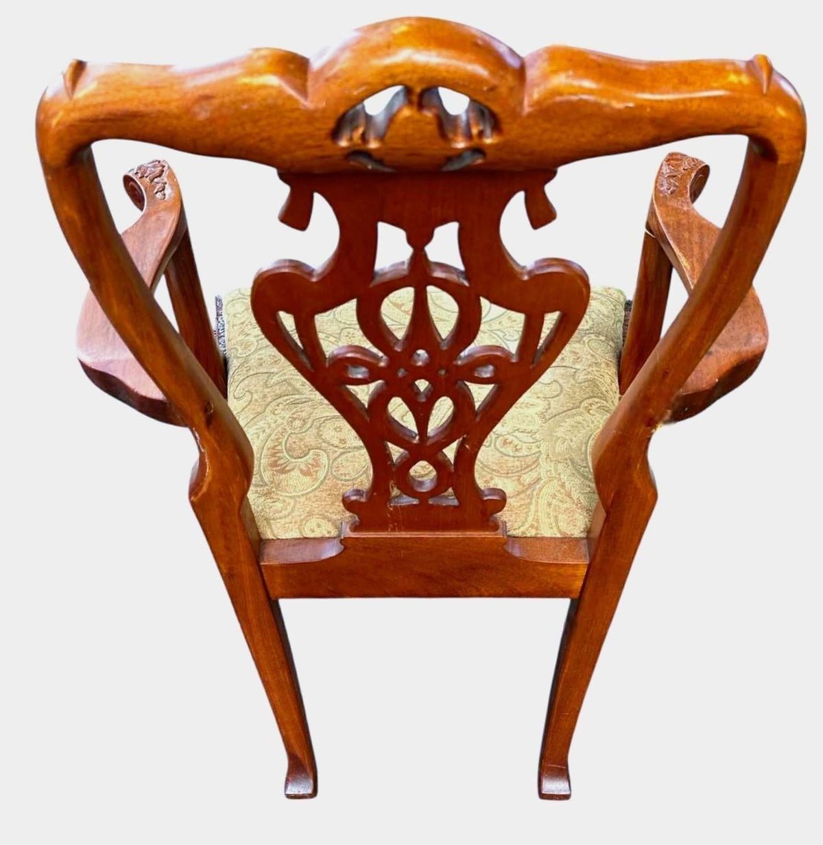 Solid Mahogany Chippendale Dining Chairs - Set of 8 Including 2 Armchairs - Circa Mid 20th Century - Image 9
