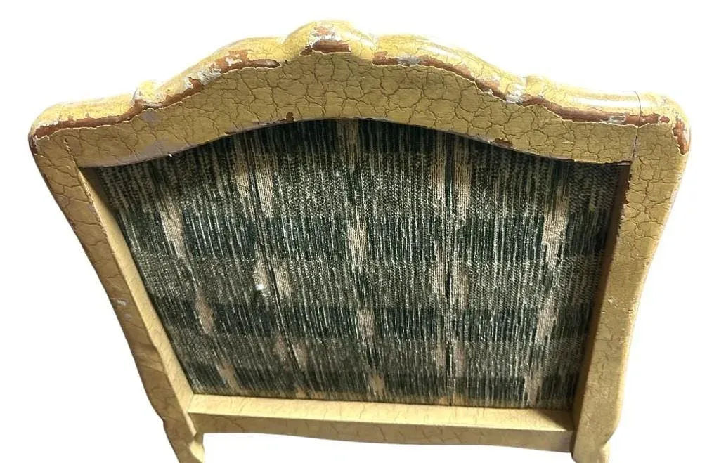 Vintage French Louis XV Fauteuils With Leather Upholstery and Distressed Finish - Late 20th Century - Image 9