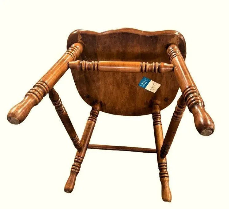 Swiss-American Tell City Pub Chairs in Hard Rock Maple - Set of 6 - Two Sets Available - Image 9