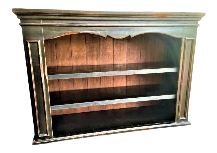 Late 20th Century Large 80" Wide Mexican Wooden Display Cabinet - Image 9