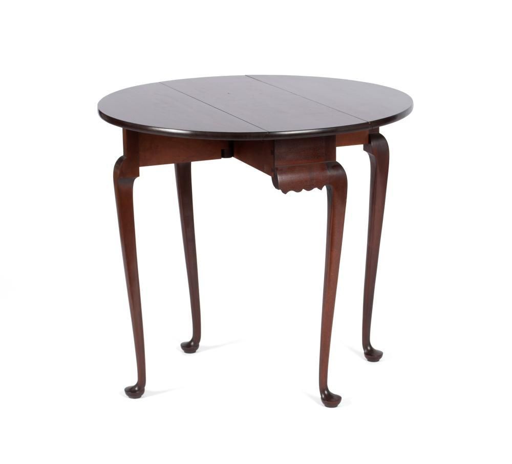 Queen Anne Dropleaf Console Table Custom Made by David LeFort of Hanover, Massachusetts - Image 9