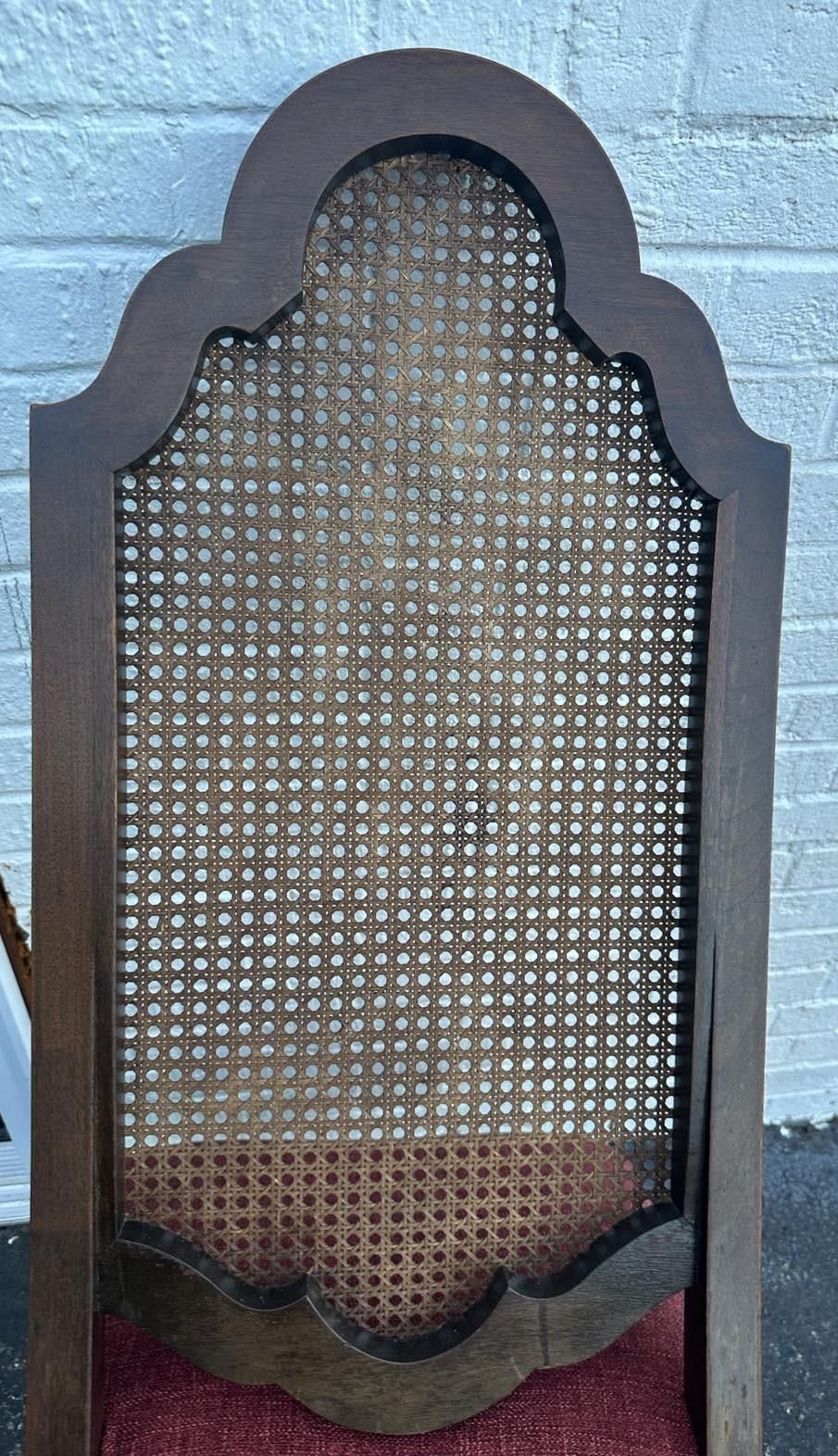Antique Spanish Renaissance Style Walnut and Caning Dining Chairs - Set of 6 - Circa 1910 - Image 9