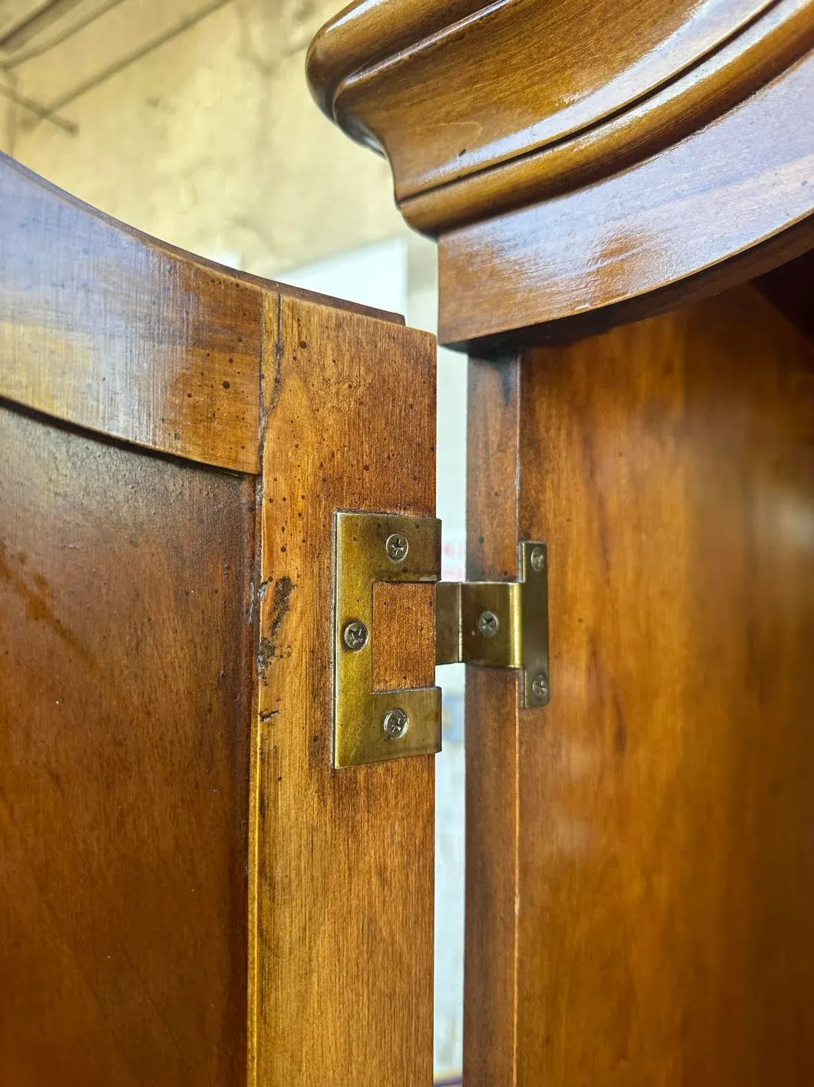 Solid Cherry Armoire With Dome Top and Cabriole Legs by Lexington - Vintage Circa 1980s - Image 9