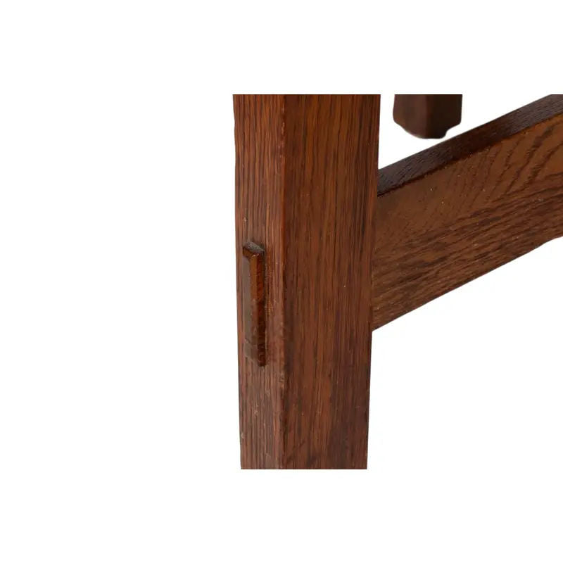 Signed Charles Limbert Antique Mission Oak Dining Table #2429 - Early 20th Century - Image 9