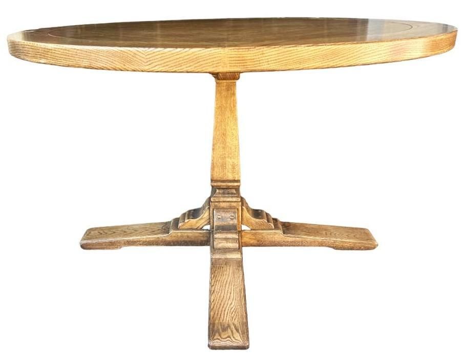 Romweber Viking Oak Table - Vintage Mid 20th Century - Image 10