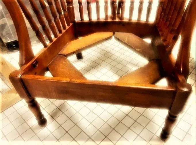 Stickley Brothers Signed Antique Maple Windsor Chair With Seat and Back Cushions - Grand Rapids - 1920s - Image 10