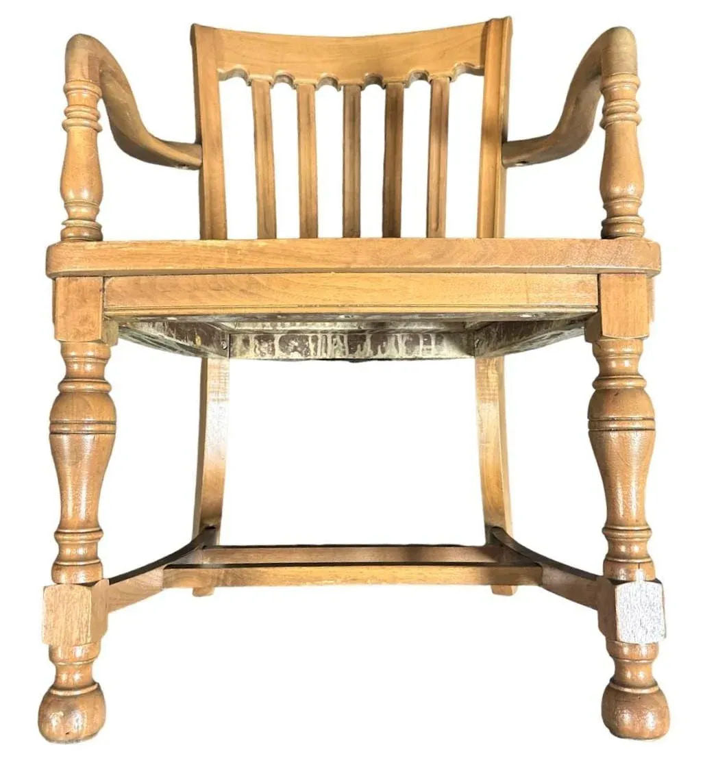Cerused Walnut and Cane Chairs in a Mid 20th Century Spanish Style - a Pair - Image 10