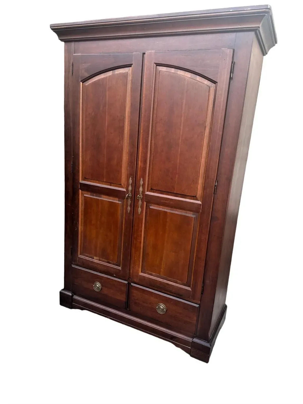 Bassett Chris Madden Collection Cherry Wood Armoire - Vintage Circa 1998 - Image 10