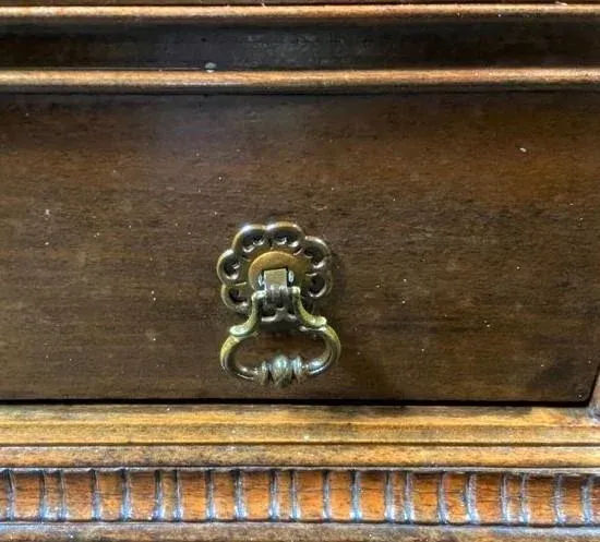 Albert Furniture Antique Spanish Revival Walnut China Cabinet - 1920s - Image 10