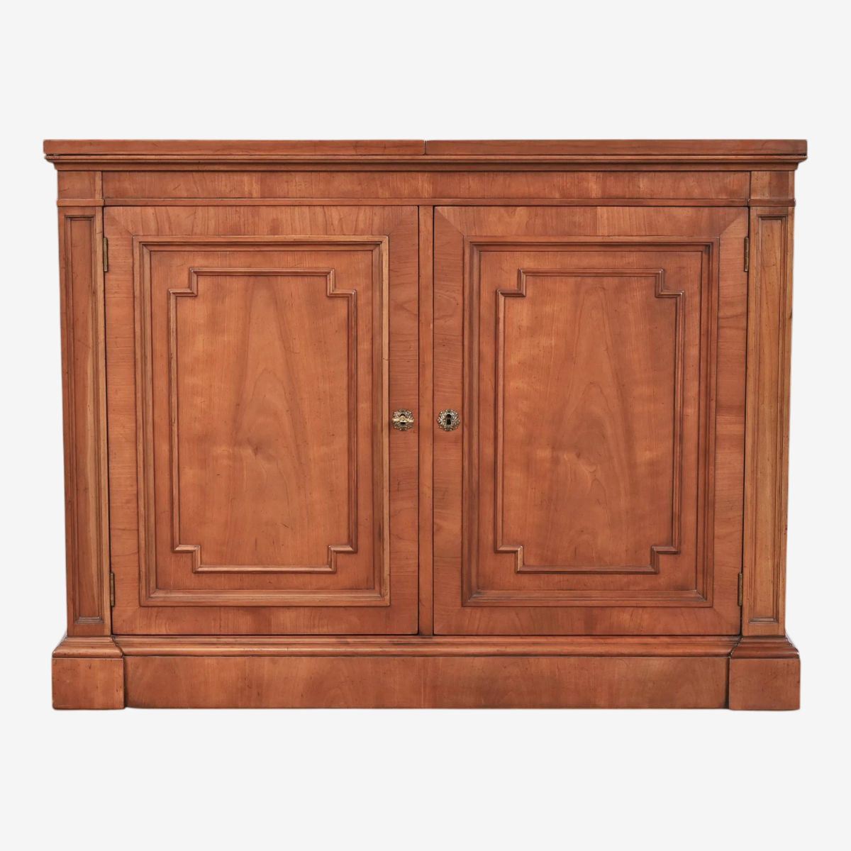 Kindel Grand Rapids 'Milano' Cherry Wood Rolling Buffet Server or Dry Bar - 1960s - Image 1