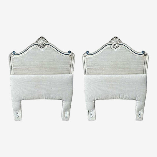 French Twin Padded Headboards - A Pair - Vintage Mid 20th Century - Image 1