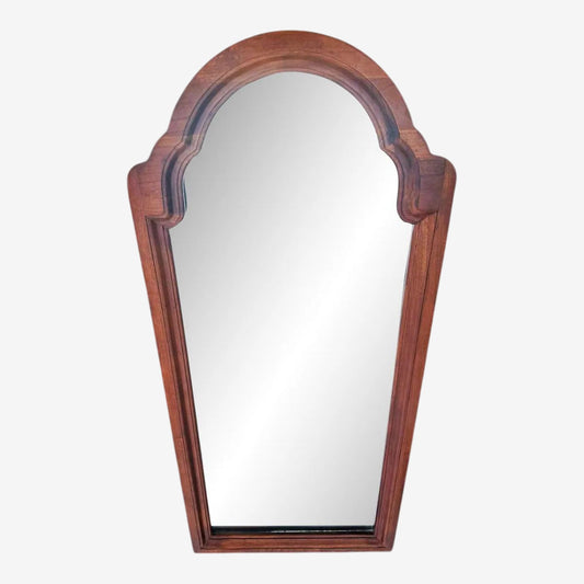 Louis Philippe Wall Mirror With Solid Cherry Wood Frame - Vintage Late 20th Century - Image 1