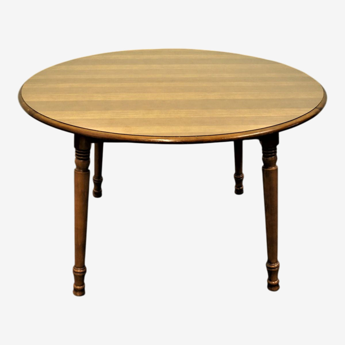 Mid 20th Century Tell City 48" Round Maple Dining Table - Image 1